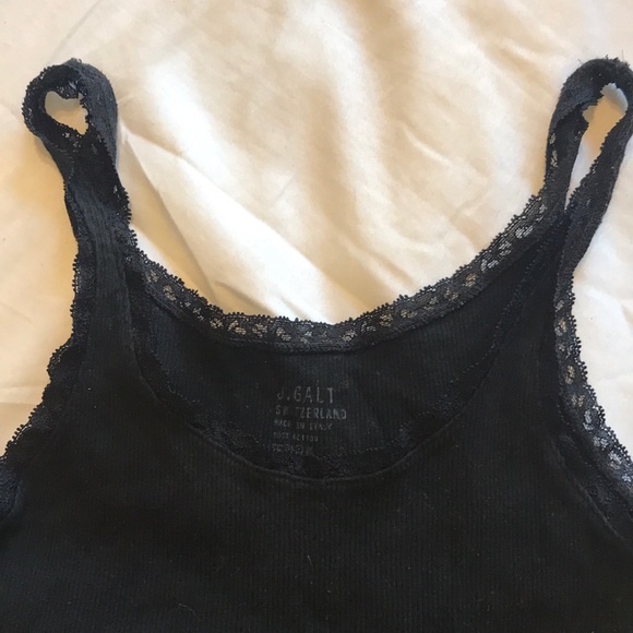 J. Galt Lace Trimmed Tank Top - Picture 3 of 3